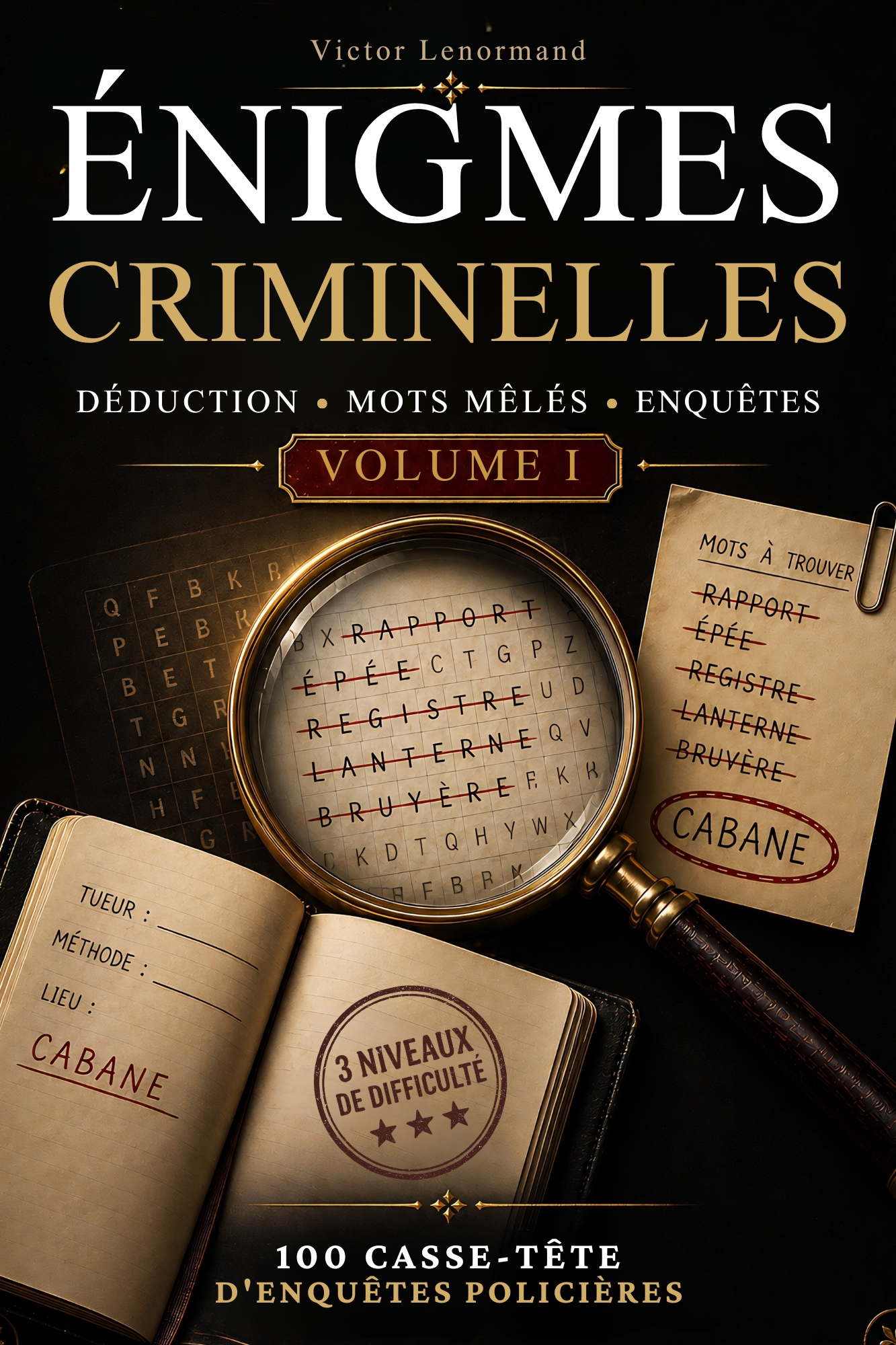 Énigmes Criminelles Volume I — Couverture
